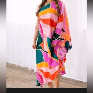 Anastasia Asymmetrical One Sleeve Dress